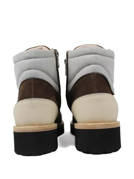 Botine Eleventy cu șireturi din dantelă maro