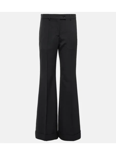 Pantaloni Acne Studios de lână negru