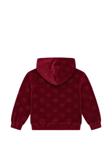 Bluza z kapturem dziecięca Dolce And Gabbana czerwona