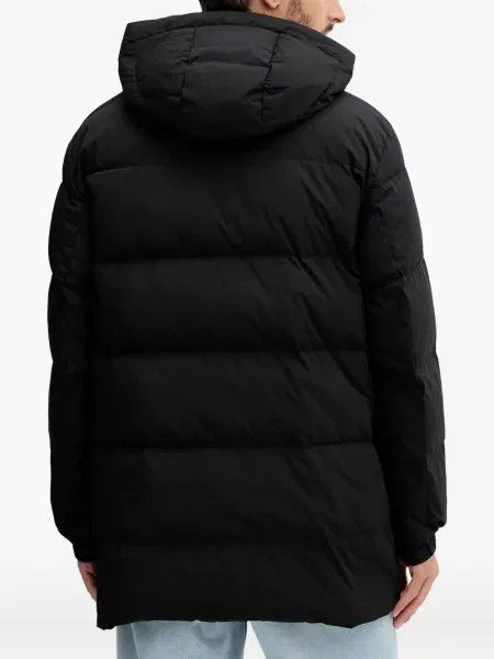 Палто Benetton с качулка черно