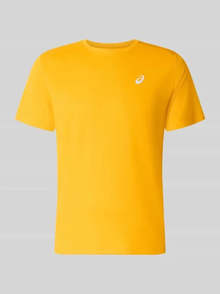 T-shirt z nadrukiem z logo model CORE' Asics Tiger pomarańczowa