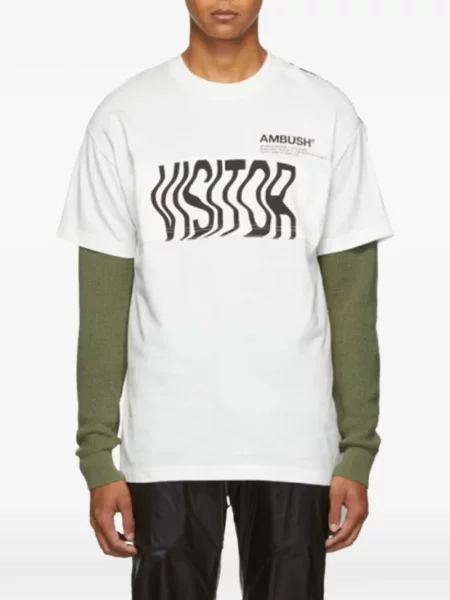 Tricou Ambush cu imagine alb