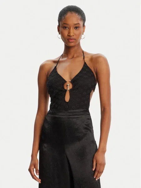 BARDOT Боді Rosala Halter Lace чорний