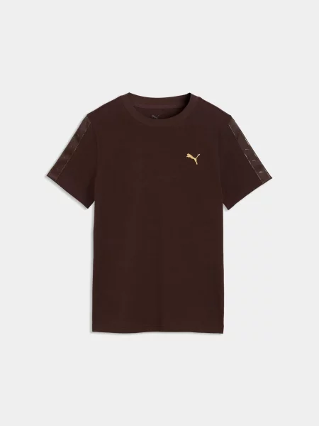 Дитяча Футболка PUMA Ess Tape Tee комбінований верх коричневий