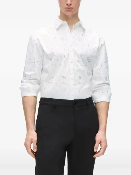 Stras cămașă Karl Lagerfeld alb