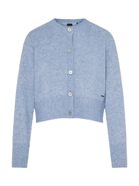 Funky Buddha Geacă tricotată deschis albastru