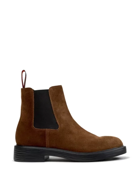 Botine chelsea Camper din piele de căprioară maro