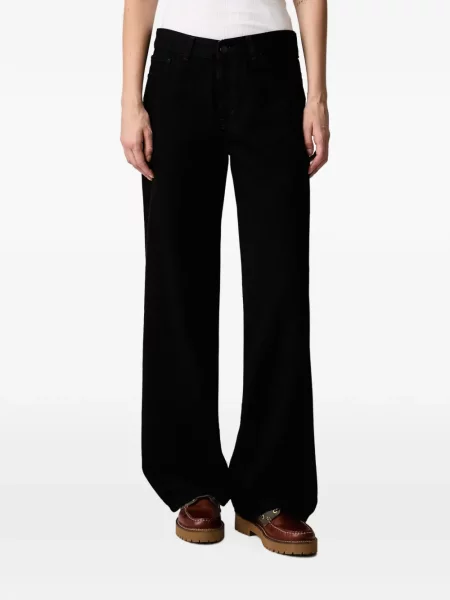 Blugi cu picior larg Carhartt Wip cu autograf negru