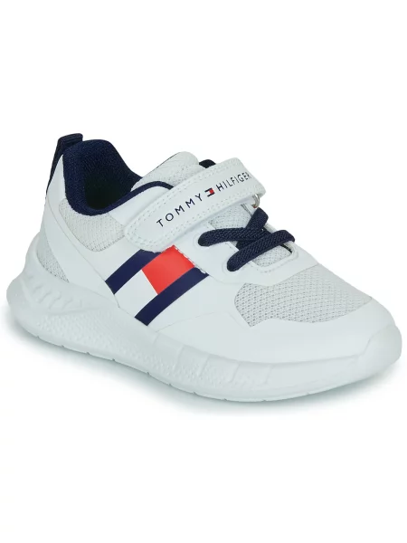 Tommy Hilfiger Tenisice Flag Low Cut Lace-Up/Velcro S bijela