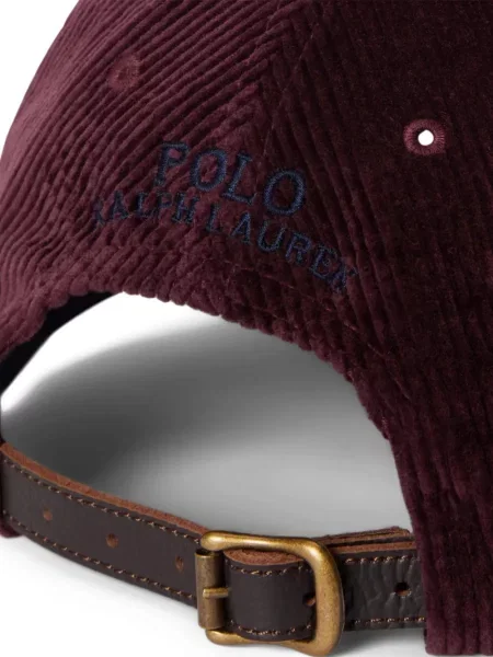 Μικρός κασκέτο Polo Ralph Lauren με χαμηλή μέση υφαίνω διαγωνίως πράσινο