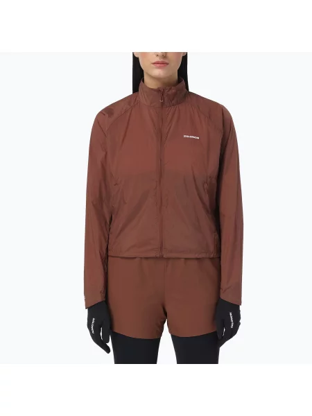 Geacă de alergare pentru femei Salomon Shakeout Fly burnt umber