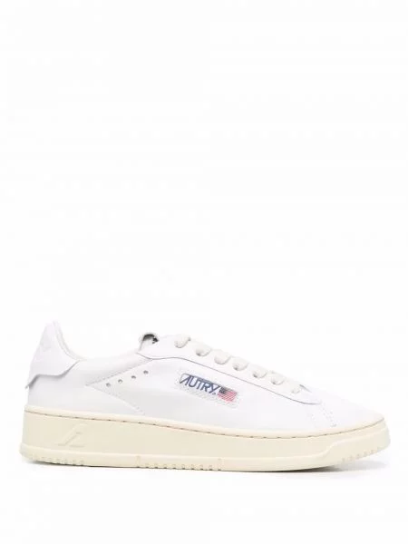 Sneakersy Autry z nadrukiem białe