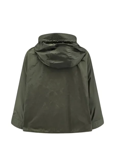 Geacă Moncler cu glugă cu autograf verde