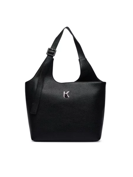 Karl Lagerfeld Jeans kabelka typu shopper dámska z imitácie kože čierna