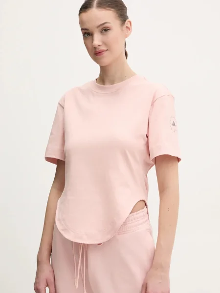 Тениска adidas by Stella McCartney розово