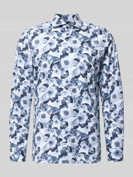 Olymp Level Five Koszula Mężczyźni Slim Fit niebieski|biały 38 biała