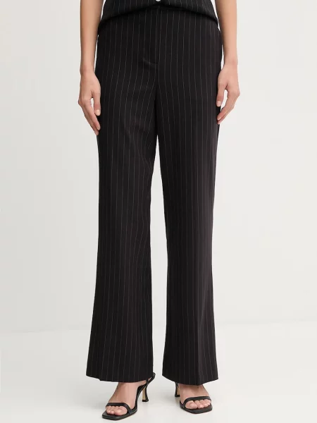 Dkny pantaloni lat high waist negru