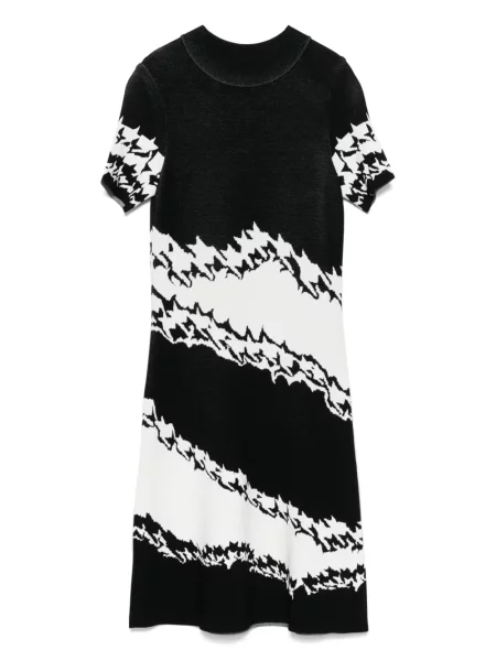 Rochie midi Marccain cu imagine până la genunchi de costum negru