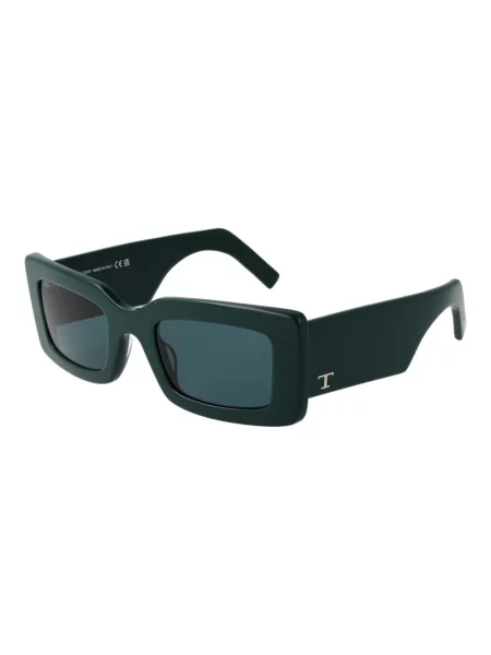 Lniane okulary przeciwsłoneczne Tod's czarne