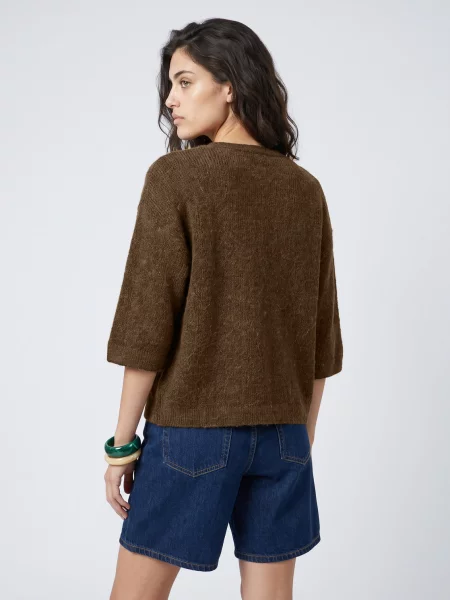 Cardigan Jjxx tricotate maro