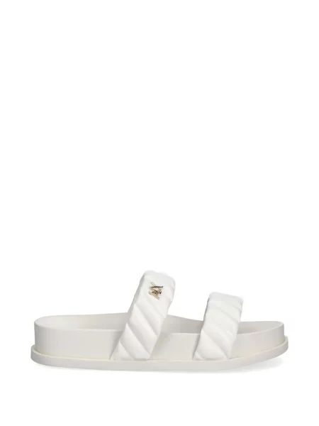 Matlasat papuci Armani Exchange cu bretele alb