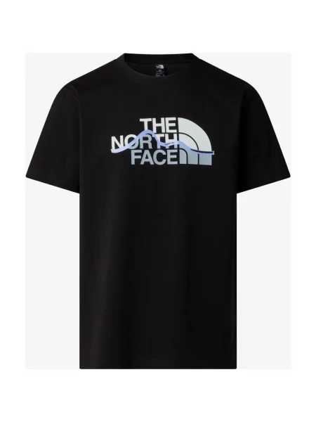 Koszulka The North Face Mountain Line Graphic krótki rękaw czysty XS czarny