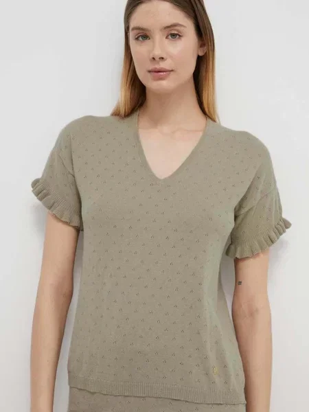 Домашна тениска United Colors of Benetton зелено