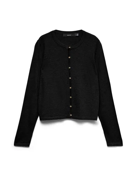 VERO MODA Geacă tricotată VMHOLLY KARIS amestecat negru