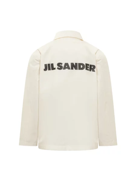 Kurtka Jil Sander z logo biała