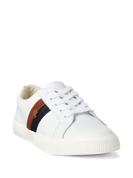 Matlasat sneakerși Polo Ralph Lauren cu autograf de catifea cord albastru