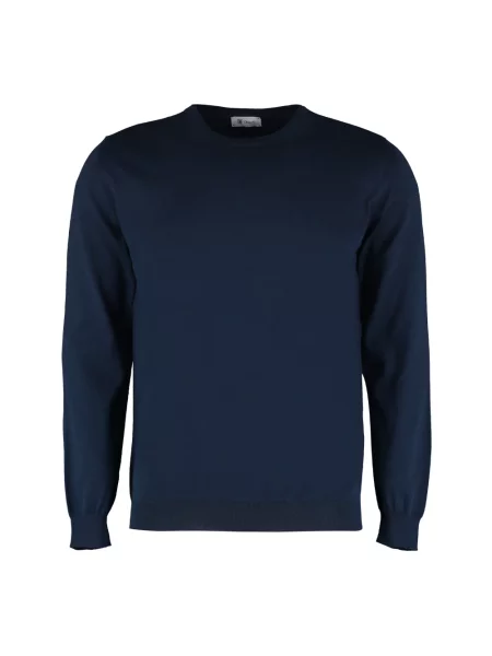 Dzianinowy sweter The (alphabet) niebieski