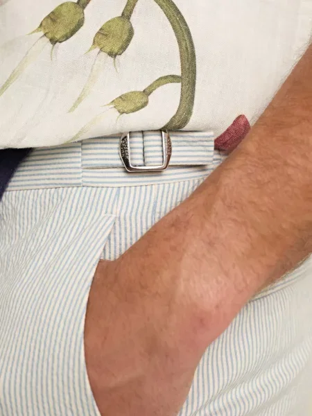 Pantaloni scurți Orlebar Brown cu dungi albastru