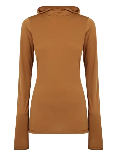 Długa bluza z kapturem Darkpark brązowa