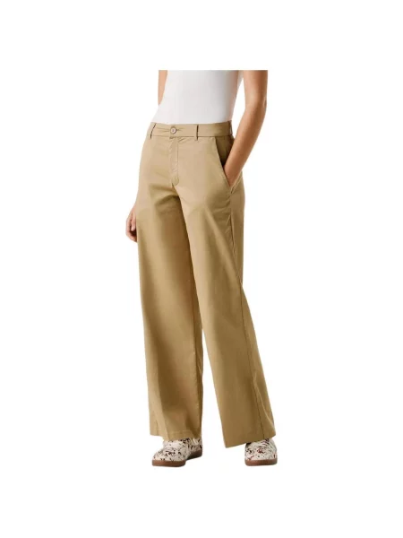Denim ruha Pepe Jeans bézs
