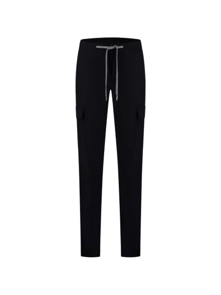 Pantaloni Marco Pescarolo conici cu cordon negru