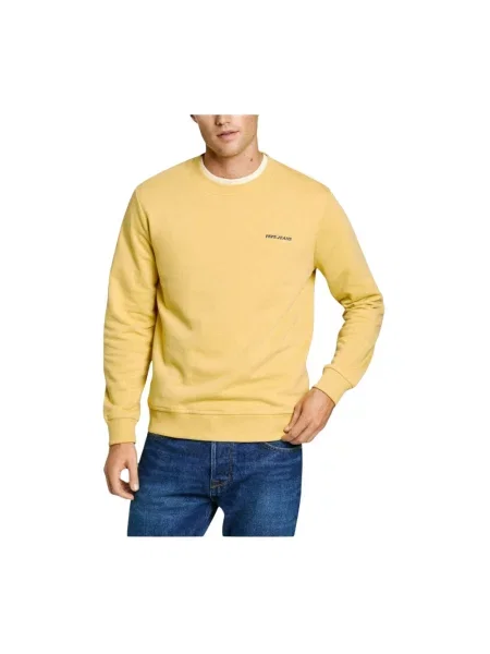 Pepe Jeans bluza DAMIAN CREW gładka żółty