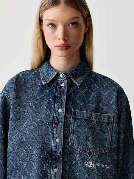 Джинсовая рубашка Karl Lagerfeld Jeans