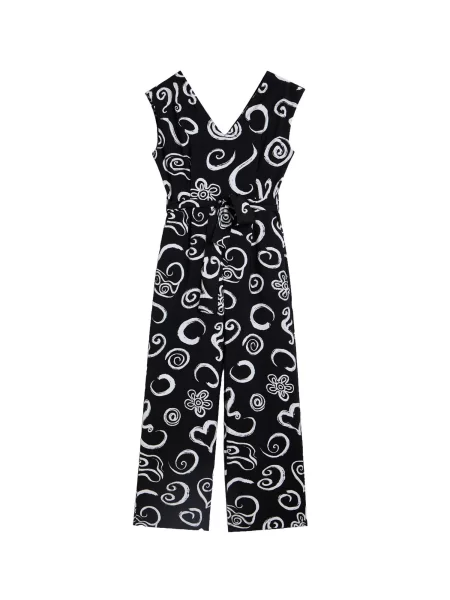 Desigual Salopeta negru alb