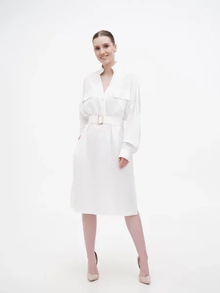 A LOT Сукня міді білий