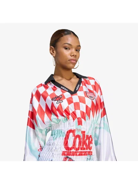 Φανελάκια adidas x Coca Cola Mash Up Smocked Jersey White/ Multicolor M λευκό