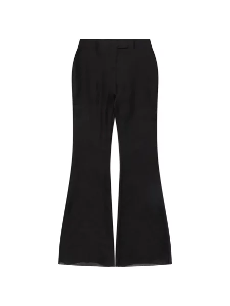 Pantaloni Matières Fécales evazate negru