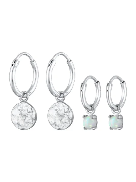 Palton Elli transparente argintiu