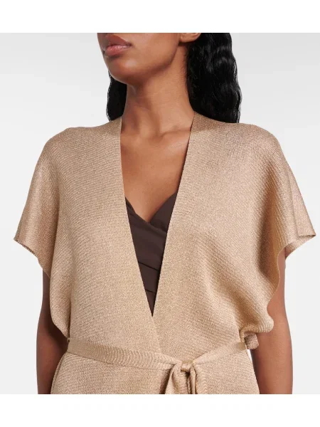 Бански Max Mara Beachwear с ресни бежово