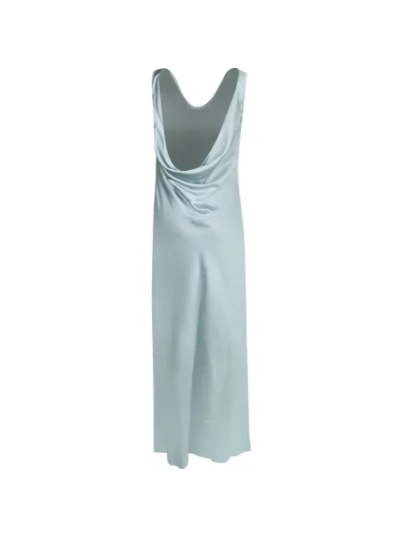 Rochie maxi Blanca Vita drapată albastru