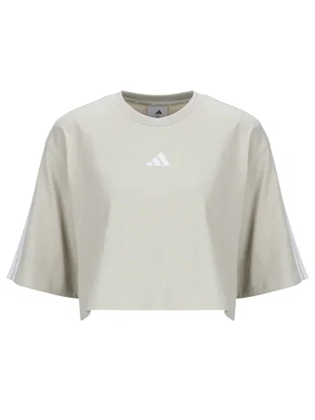 Tricou Adidas cu dungi bej