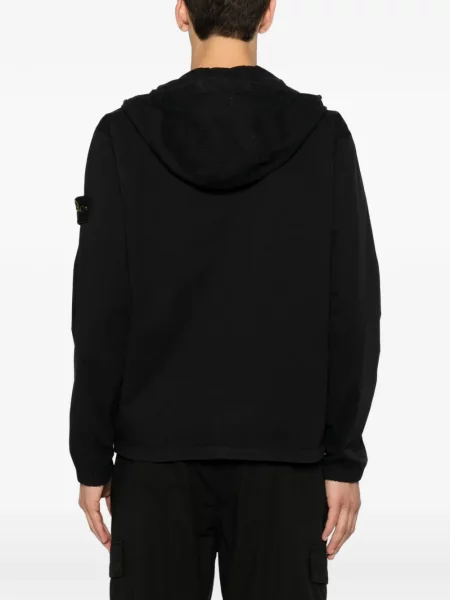 Яке Stone Island с качулка камъни черно