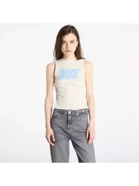 Джинсовий жилет Tommy Hilfiger бежевий