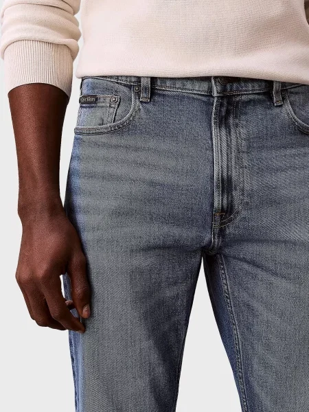 Прямі джинси Calvin Klein сині