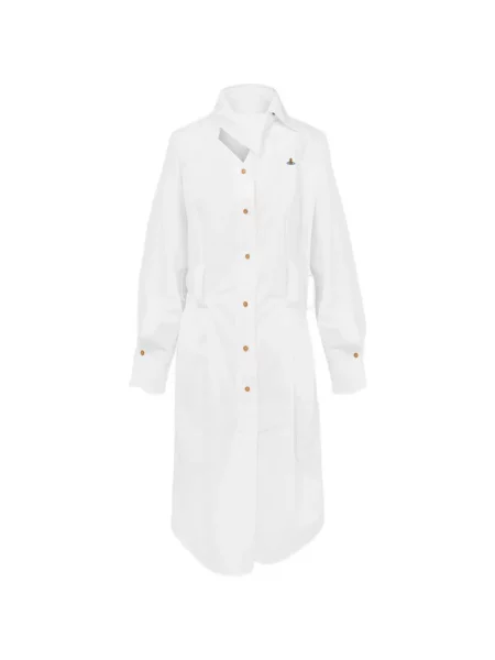 Rochie Vivienne Westwood asimetrică alb