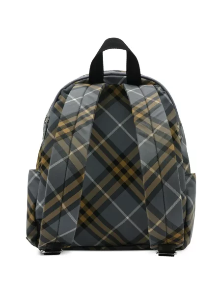 Rucsac Burberry în carouri mini gri